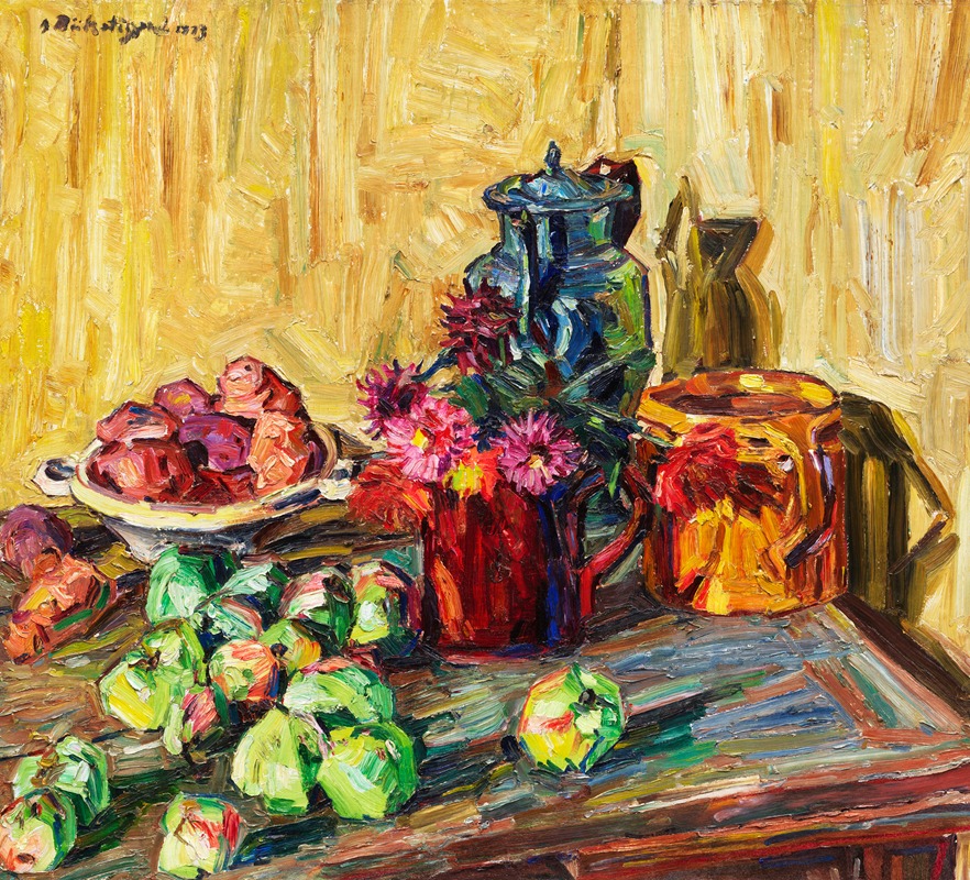 Stillleben mit Krügen by Петер Август Бёкстигель, 1913 — digital art print download