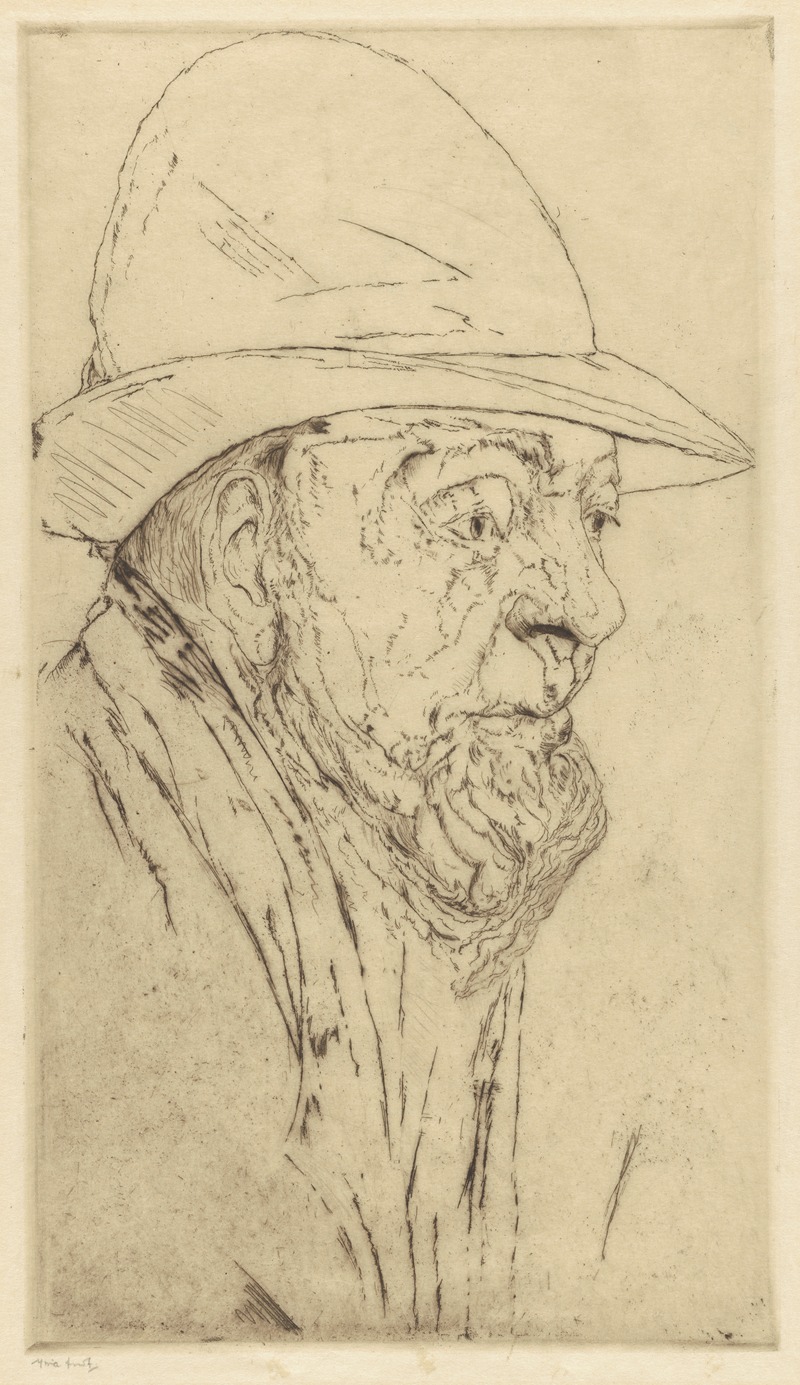 Old man's head by Мина Арндт — digital art print download