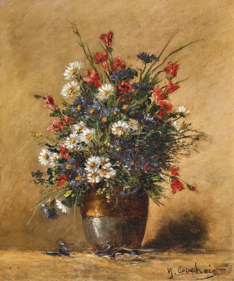 A Bouquet of Field Flowers — Eugène Henri Cauchois
