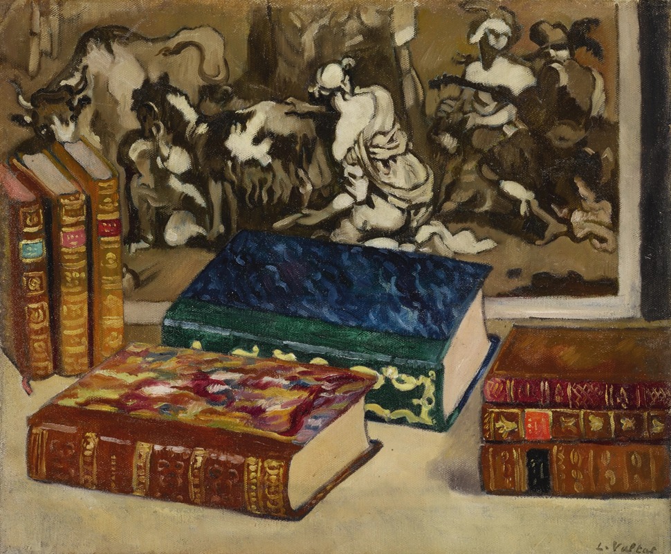 Les Livres à la gravure — Луи Вальтат
