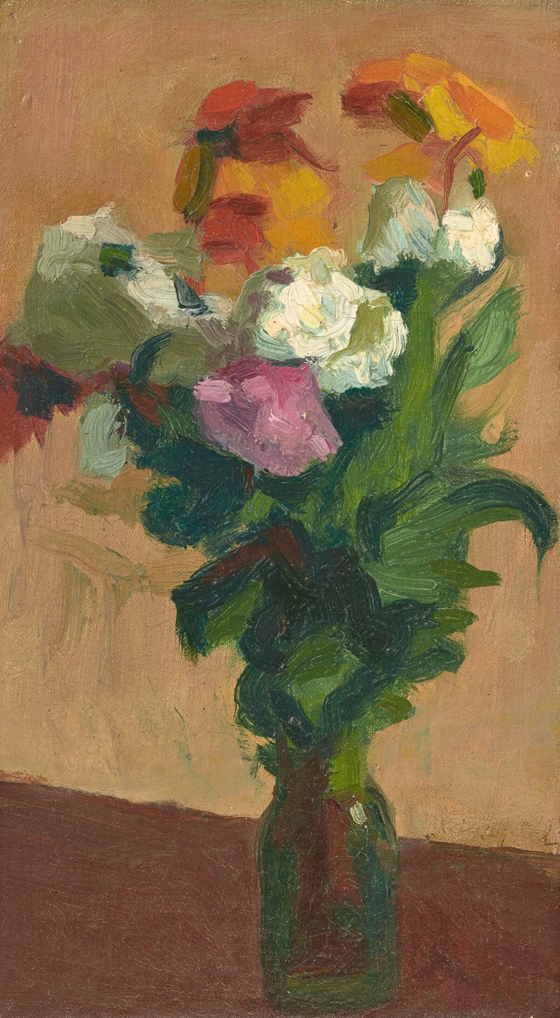 Bouquet de fleurs dans un vase by Альбер Марке — digital art print download