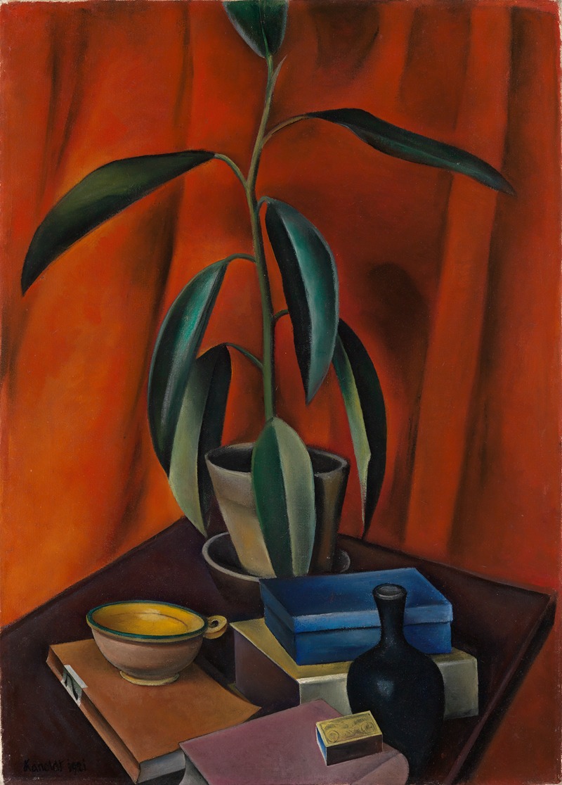Still life with rubber tree by Александр Канольдт, 1921 — digital art print download