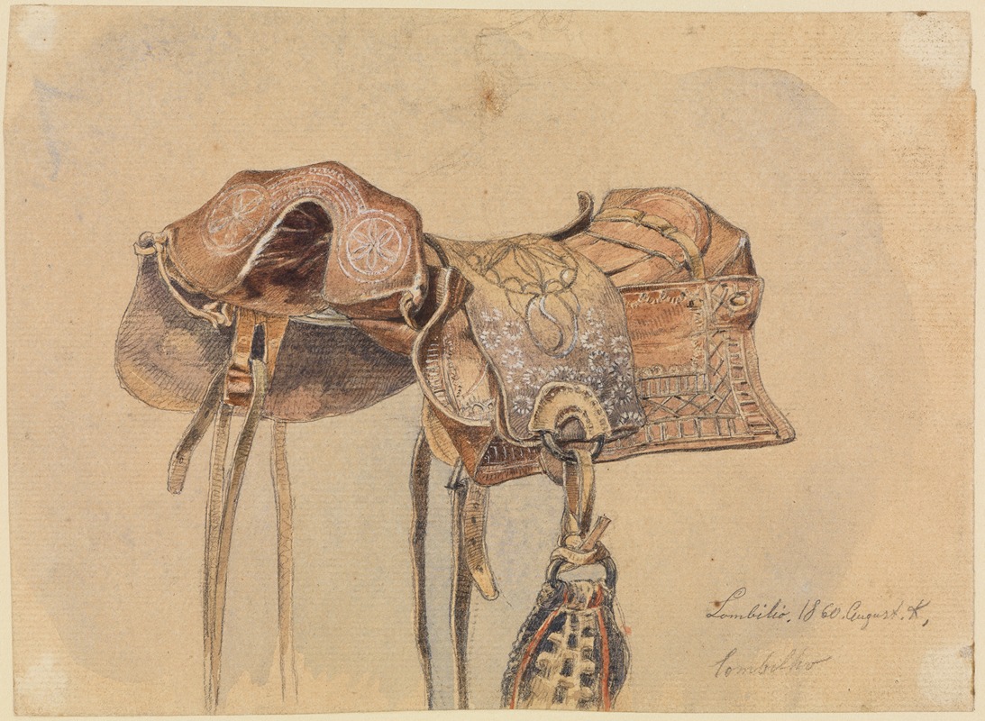 Brasilianischer Sattel by Фердинанд Келлер, 1860 — digital art print download