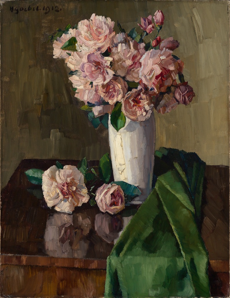 Rosenstilleben by Hermann Goebel, 1912 — digital art print download