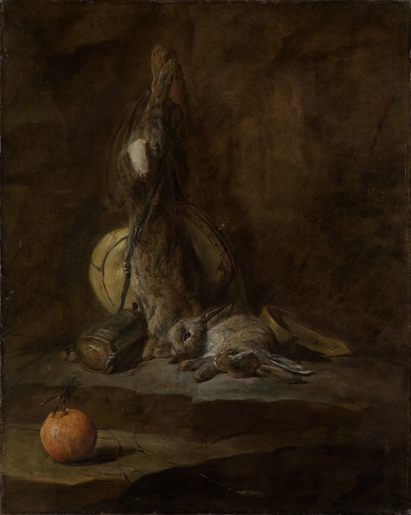 Still life with dead rabbit by Жан Симон Шарден — digital art print download