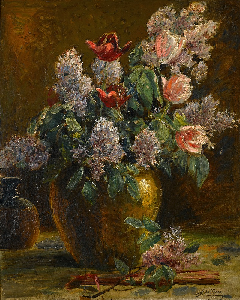 A floral still life by Joseph W. Gies — digital art print download