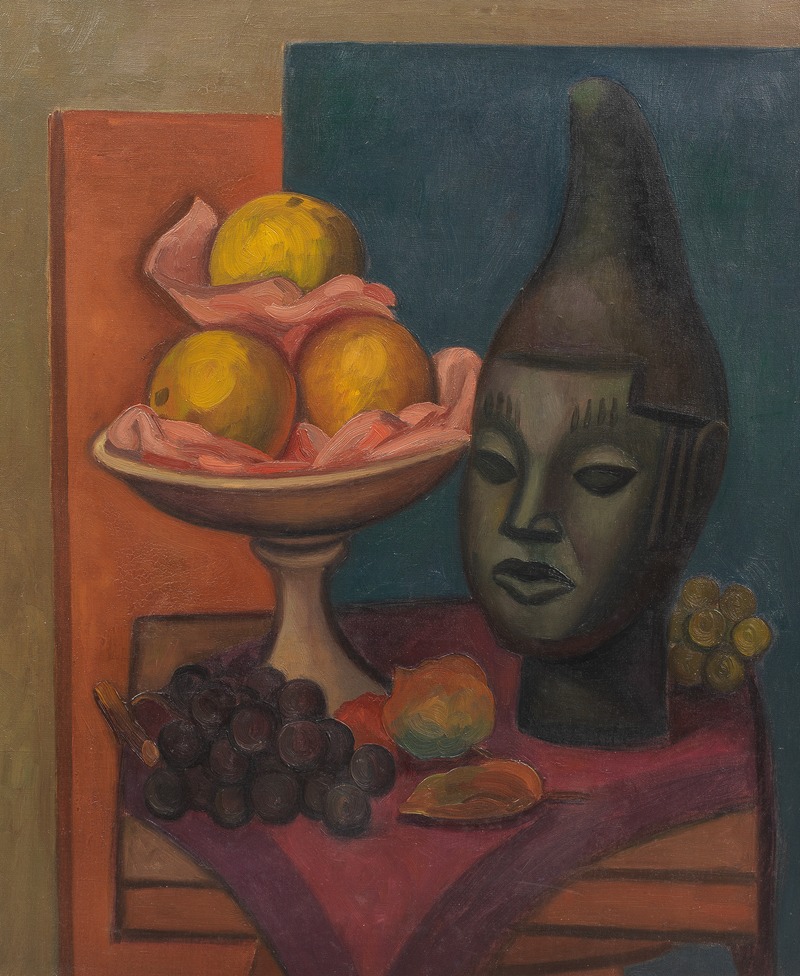 Still life with Benin Head by Марк Гертлер — digital art print download