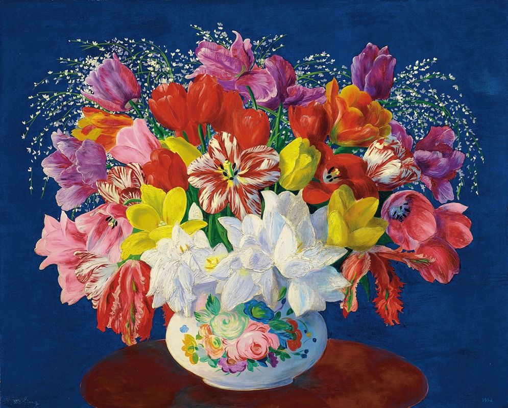 Grand bouquet de tulipes — Моис Кислинг