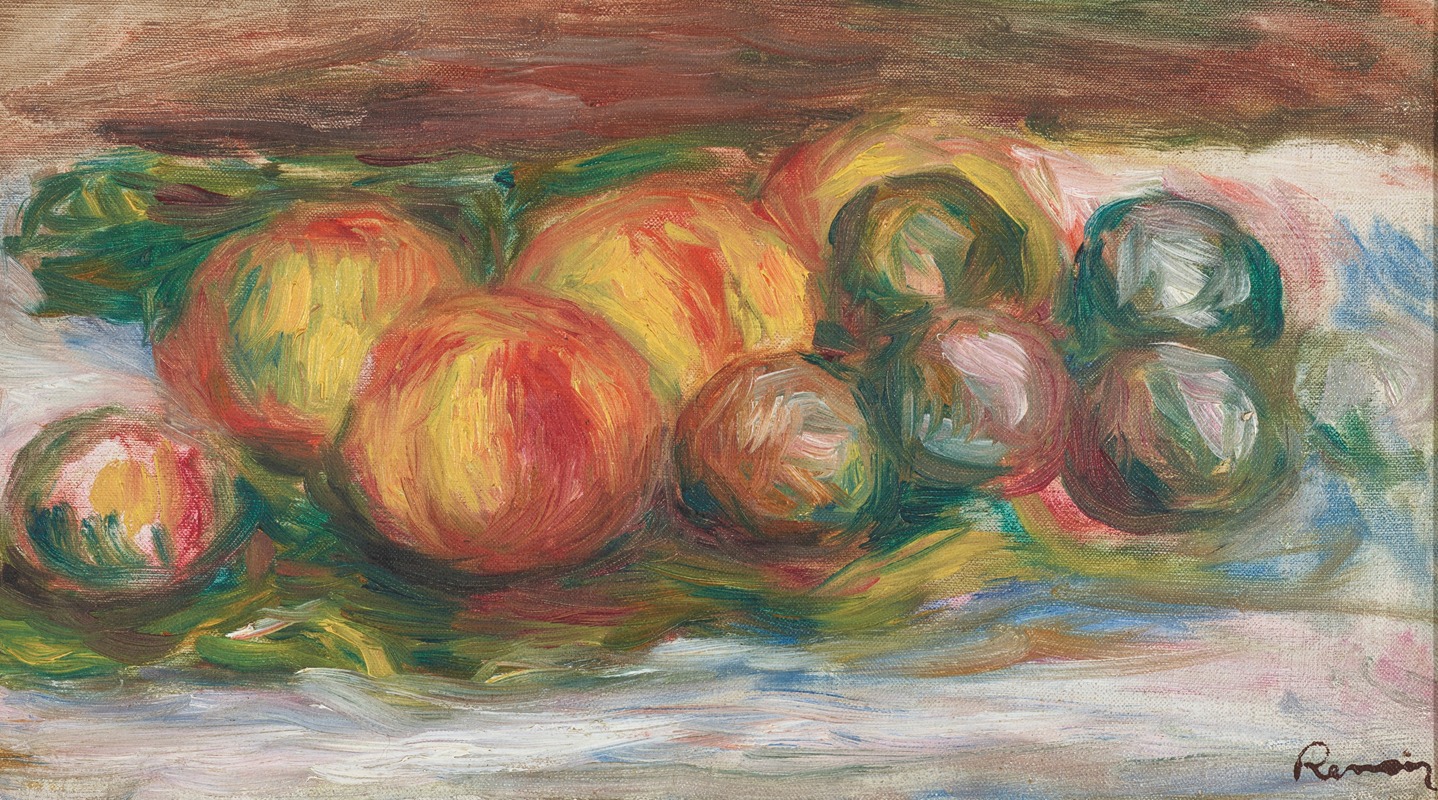 Pêches et prunes by Пьер-Огюст Ренуар, 1919 — digital art print download