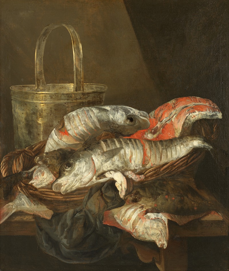 Still Life with Haddocks and Plaice — Авраам ван Бейерен