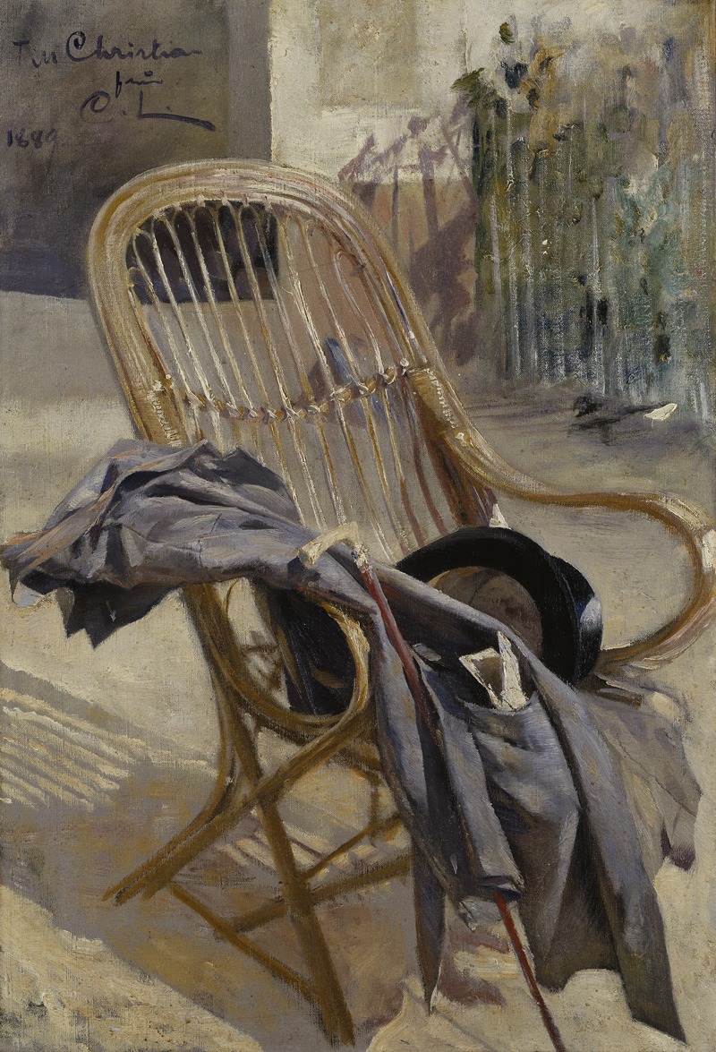 Wicker chair. Study for Modern Art by Карл Ларссон, 1888 — digital art print download