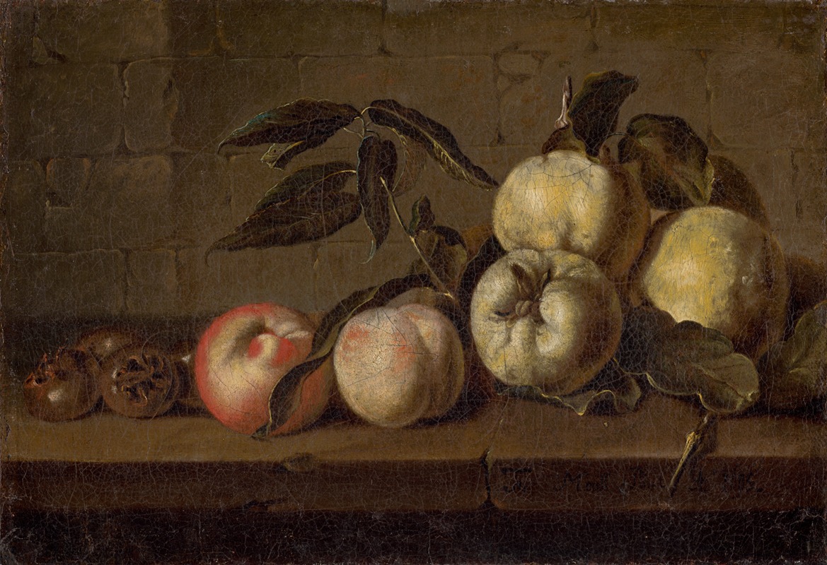 Still life with fruits — J. Morell