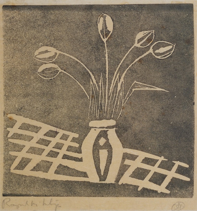 Tulips in a vase by Рэймонд Макинтайр — digital art print download
