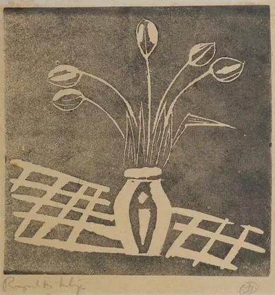 Tulips in a vase by Рэймонд Макинтайр — digital art print download
