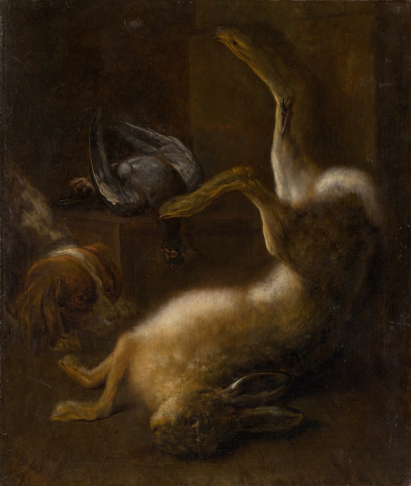 Still Life with Game by Jan Baptist Tijssens the Younger, 1650 — digital art print download