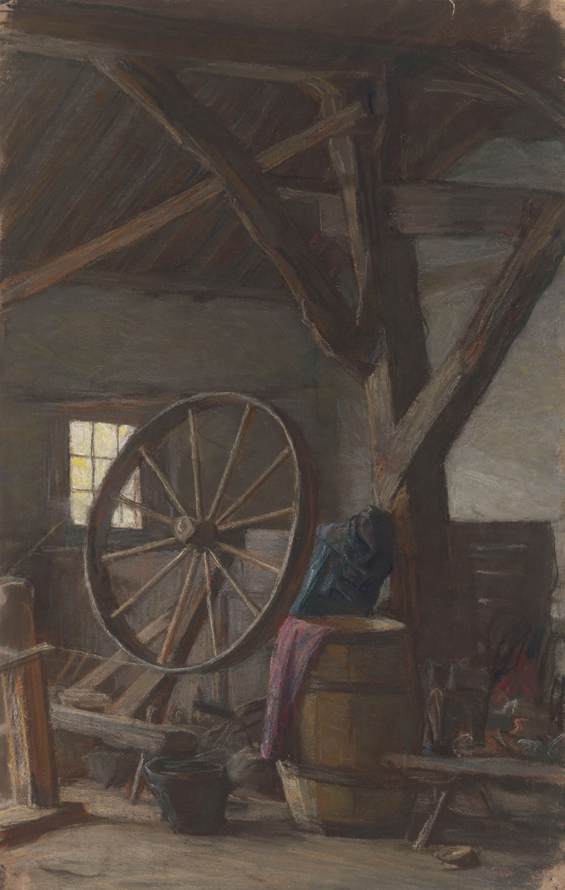 Interieur van boerenschuur by Ян Вет, 1874 - 1925 — digital art print download