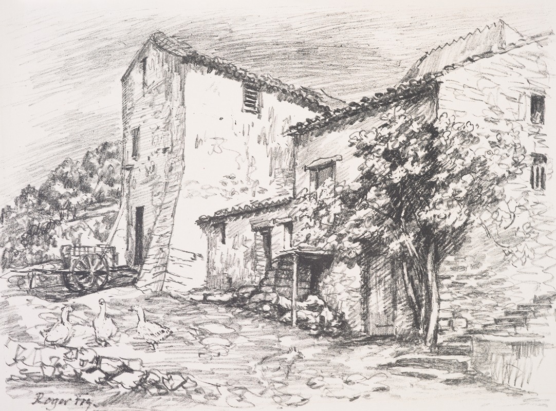 Farmhouse by Roger Fry — digital art print download