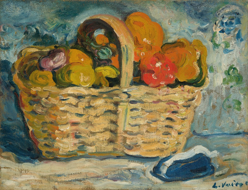 Nature morte au panier by Луи Вальтат — digital art print download