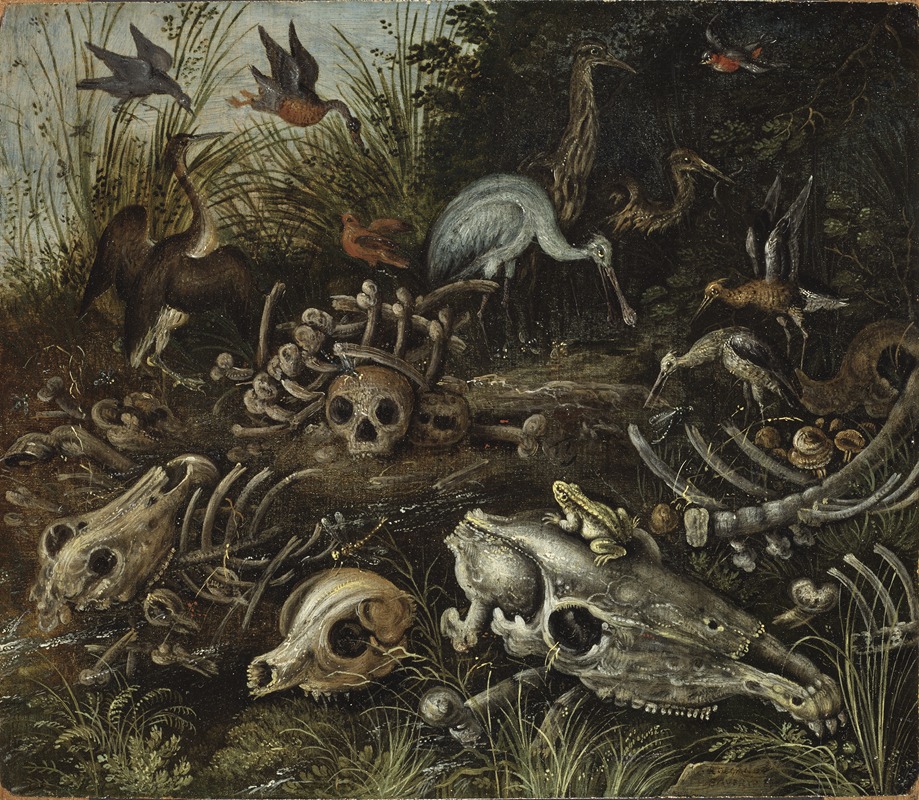 Memento mori by Roelant Savery, 1600-1609 — digital art print download