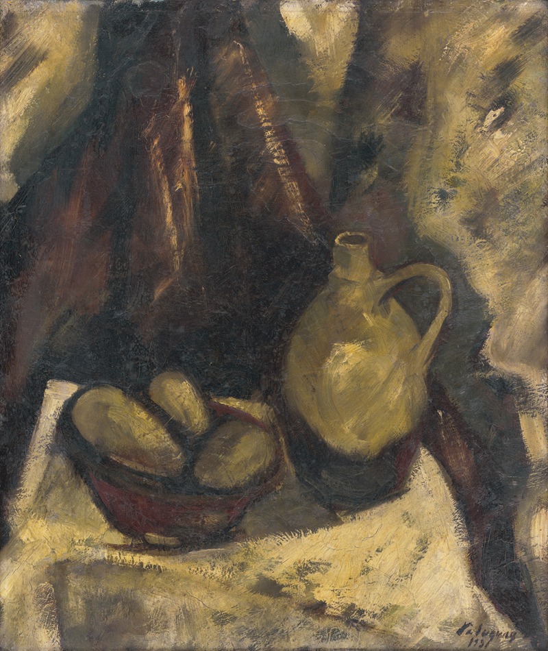 Still Life with Potatoes and a Jug — Zolo Palugyay