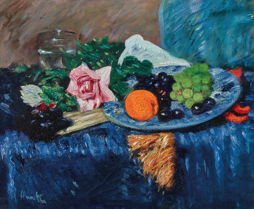 Still Life with Fruit by Джордж Лесли Хантер — digital art print download