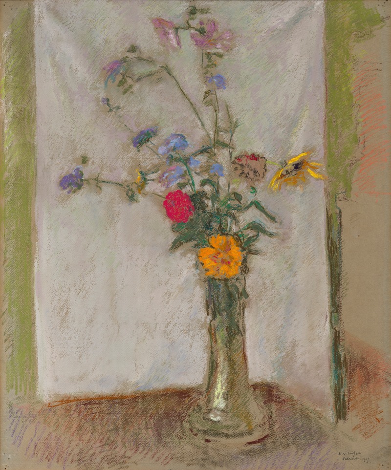 Nature morte aux fleurs by Кер-Жавьер Руссель, 1915 — digital art print download