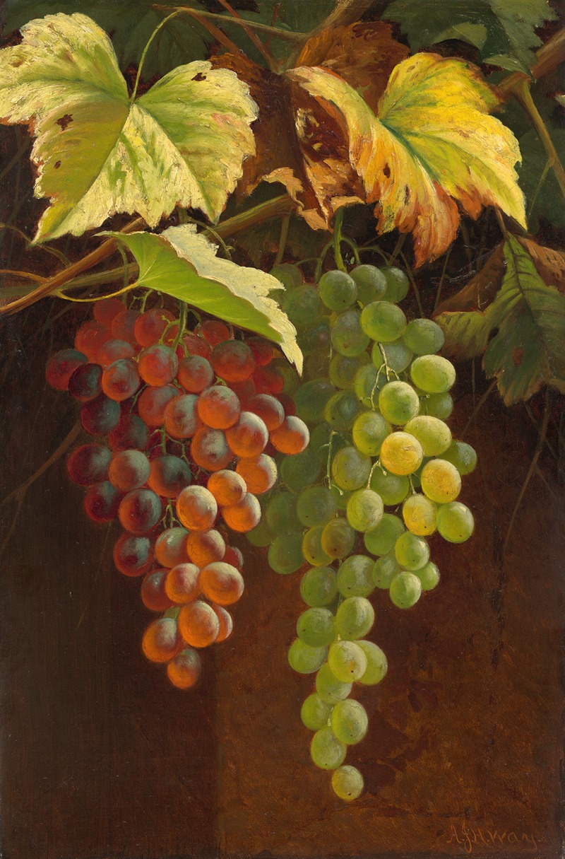 Two Bunches of Grapes by Andrew John Henry Way — digital art print download