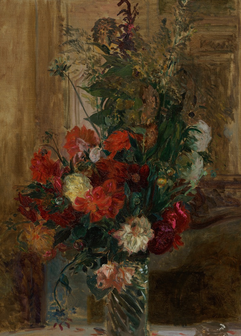 Bouquet de fleurs by Жак-Эмиль Бланш — digital art print download