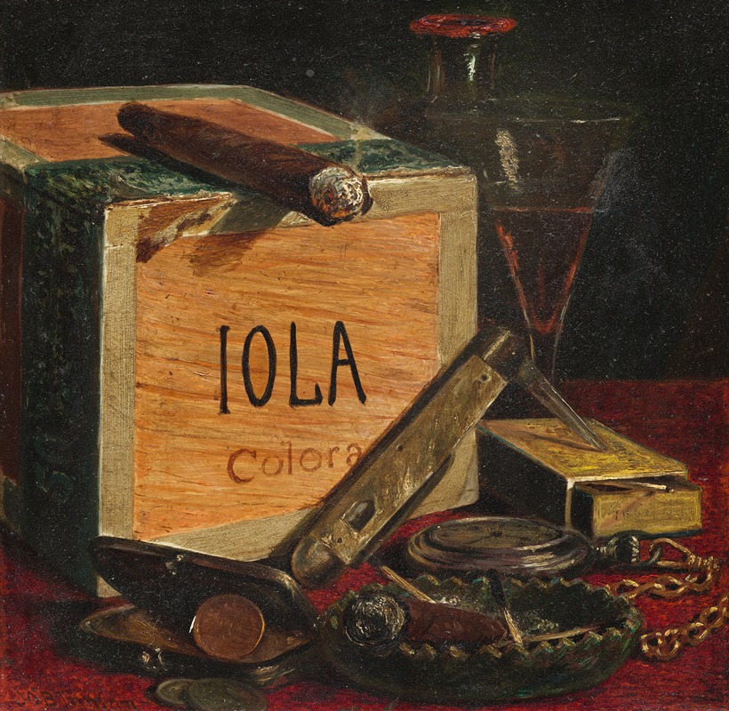 Gentlemen's Still Life by Джон О'Брайен Инман, 1871 — digital art print download