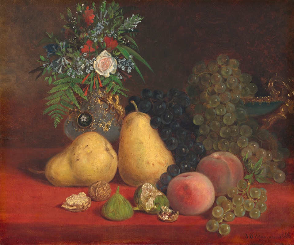 Still Life by Джон О'Брайен Инман, 1868 — digital art print download