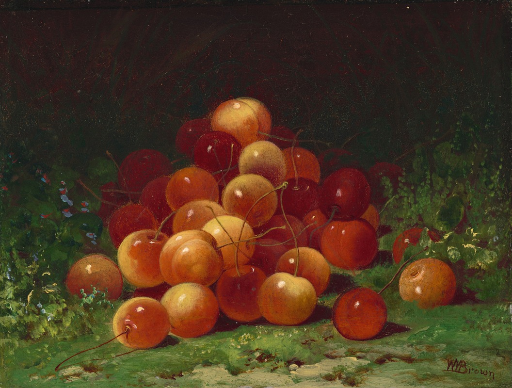 Mound of Cherries by Уильям Мейсон Браун — digital art print download