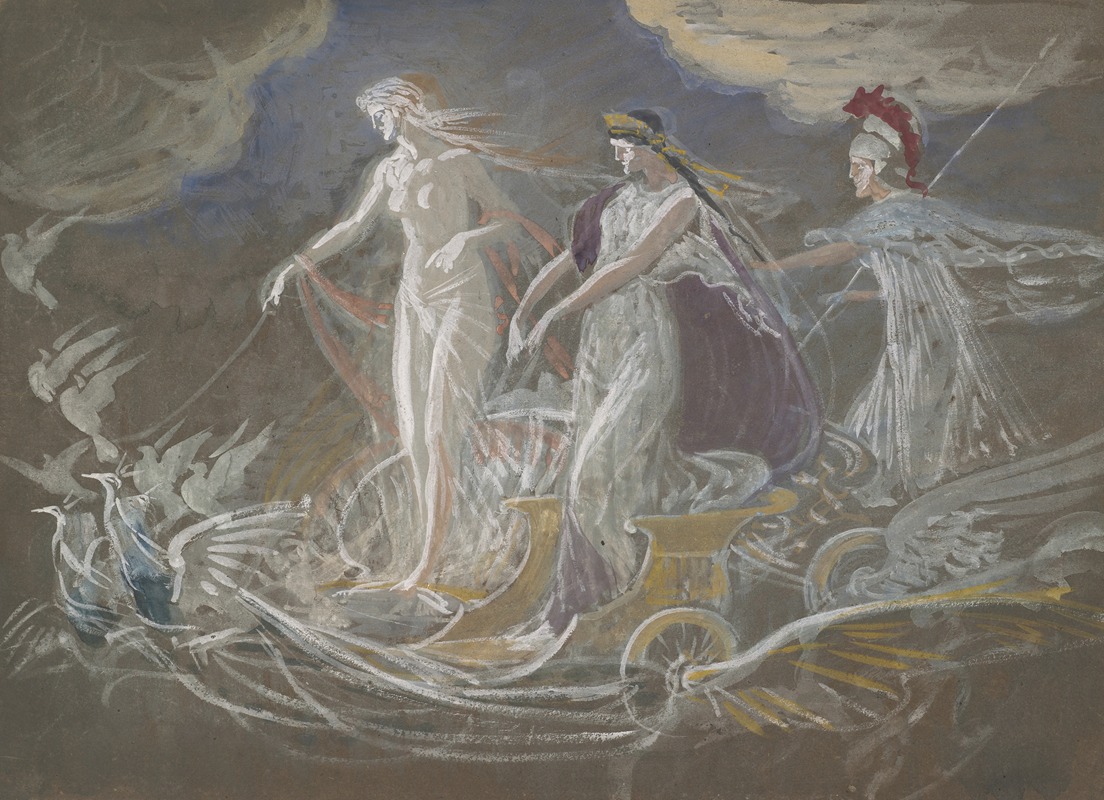 Three goddesses by Уолтер Крейн — digital art print download