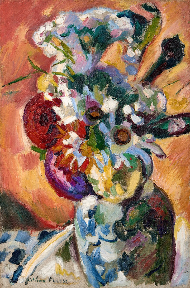 Bouquet de fleurs by Эмиль Отон Фриз, 1906 — digital art print download