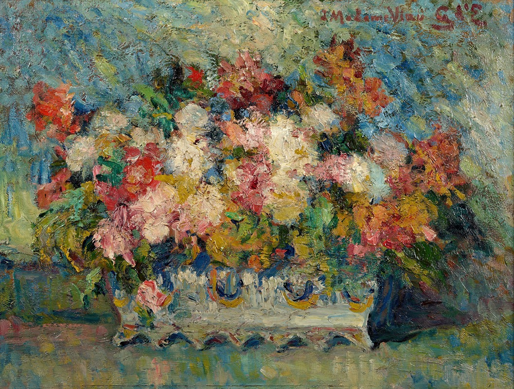 Bouquet de fleurs by Жорж д'Эспаньят, 1898 — digital art print download
