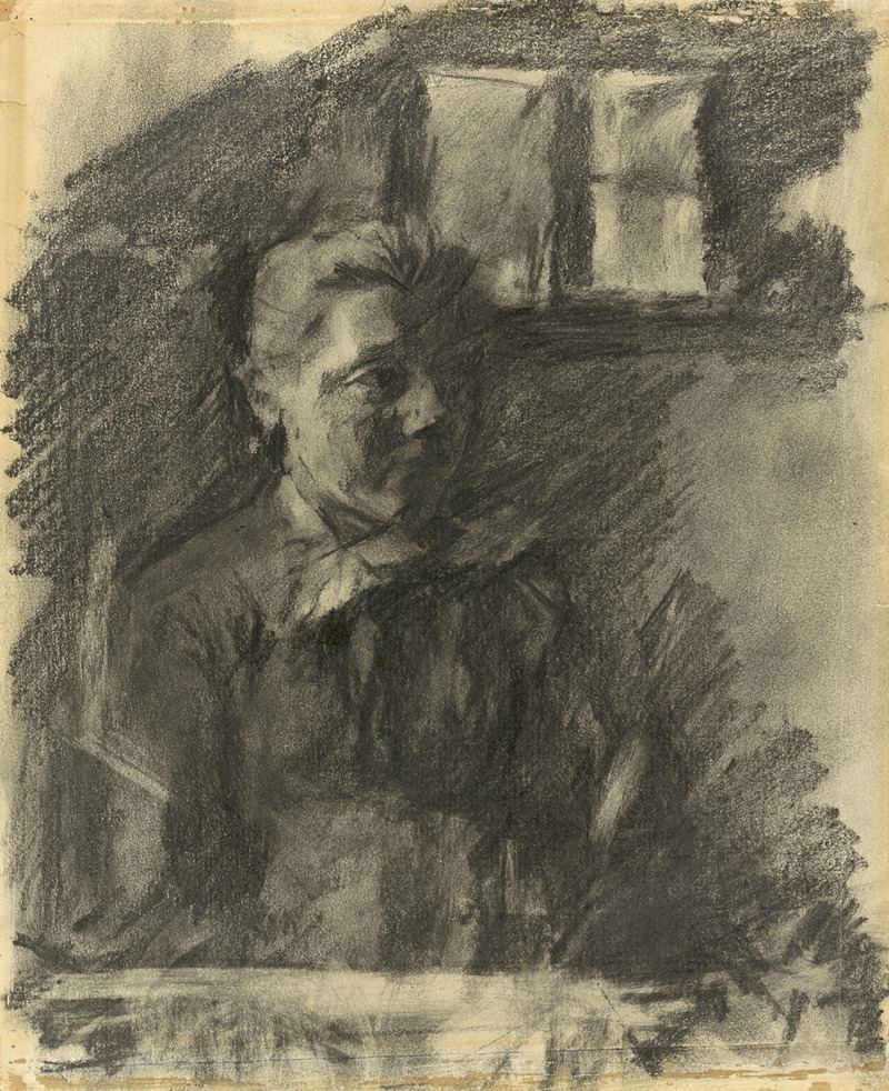 Bauernmädchen am Fenster by Вильгельм Лейбл, 1899 — digital art print download