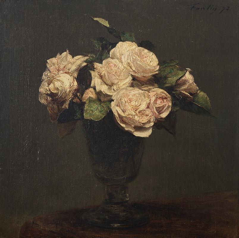 Roses by Анри Фантен-Латур, 1873 — digital art print download