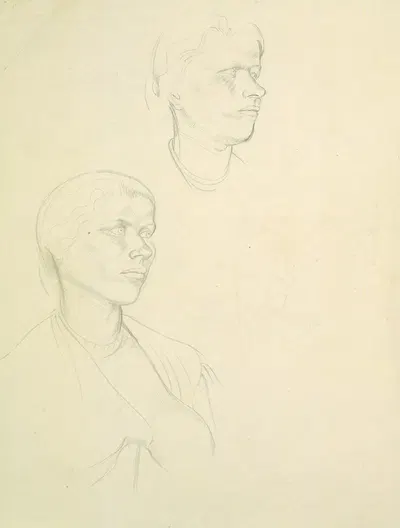 Untitled – preparatory drawing for 'The marriage at Cana' by Winifred Knights — digital art print download