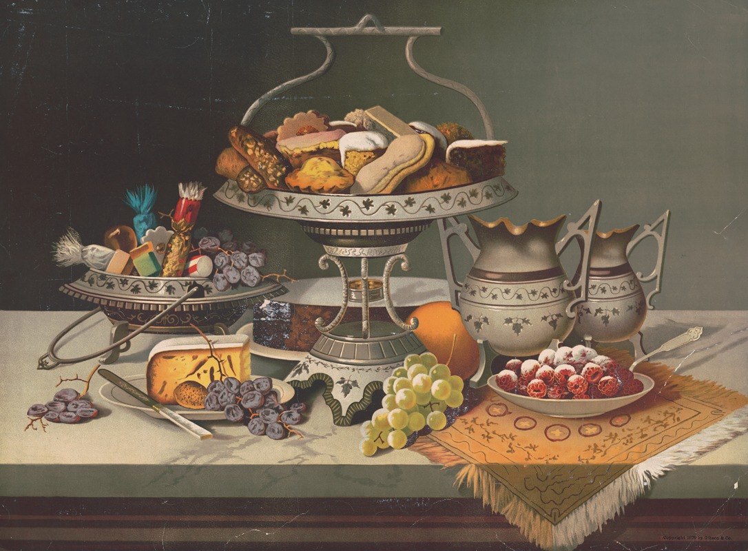 Mate to 'le grand dessert' by Гибсон и Ко. Лит, 1879 — digital art print download