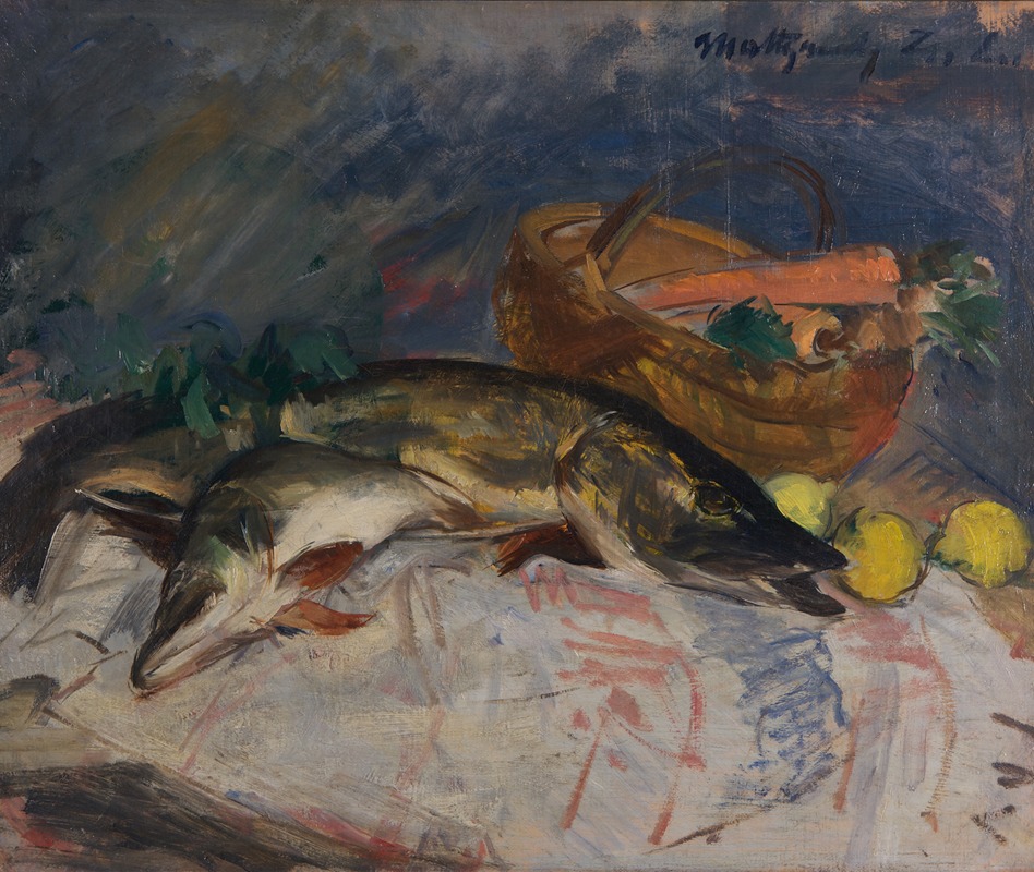 Stillleben mit Fischen Fische — László Mattyasovszky-Zsolnay