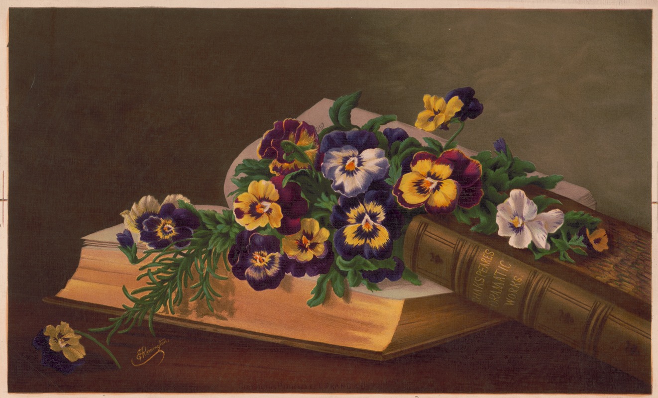 Flowers of memory by Луи Пранг и Ко, 1870 — digital art print download