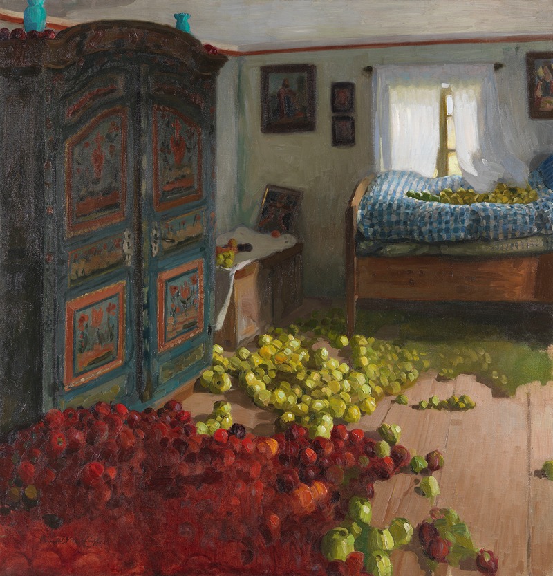 Die Apfelkammer by Рейнхольд Макс Эйхлер, 1907 — digital art print download