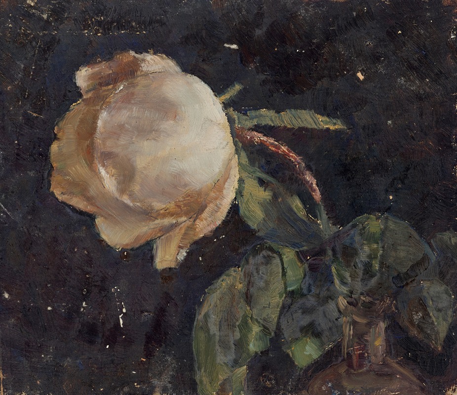 Vase mit Rose by Вальтер Гамерит, 1920 — digital art print download