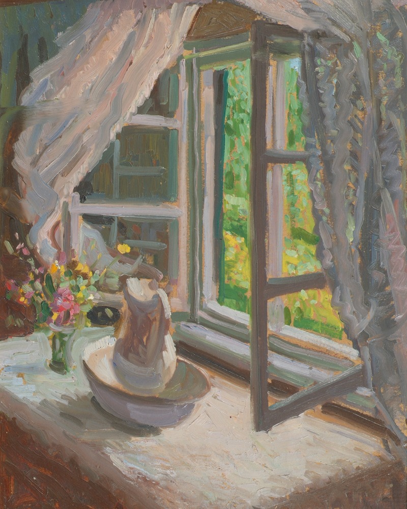 Fenster mit Waschbecken by Вильгельм Леглер — digital art print download