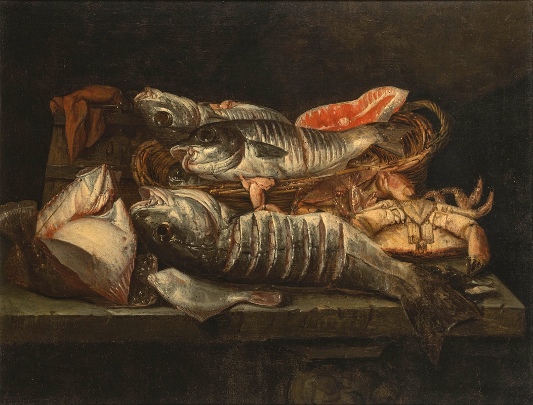 Fish and Crustaceans by Авраам ван Бейерен — digital art print download