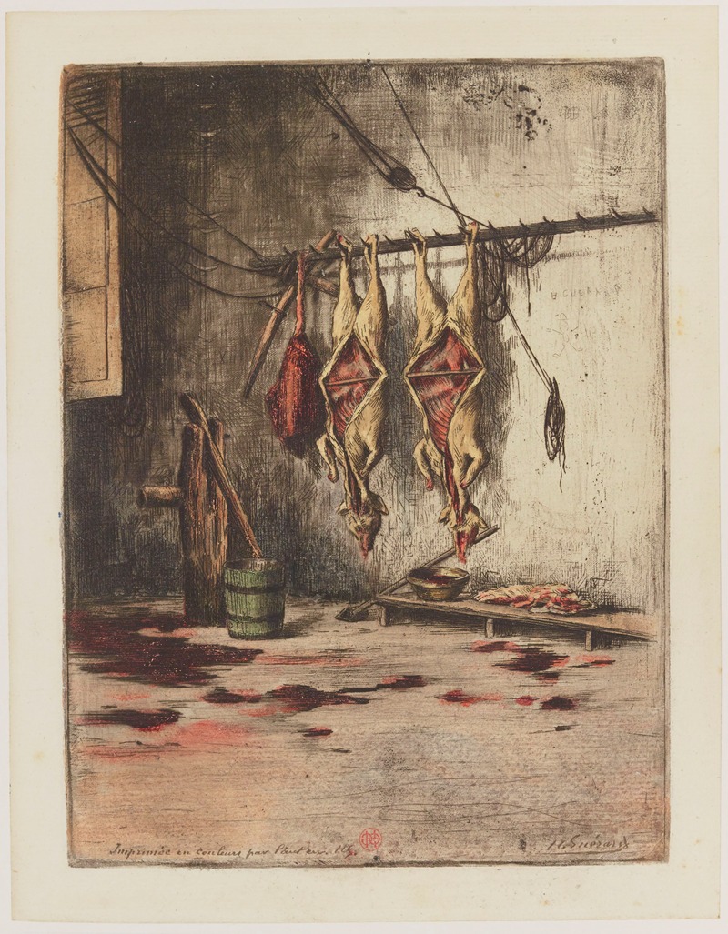 La boucherie, Honfleur by Анри-Шарль Герар, 1888 — digital art print download