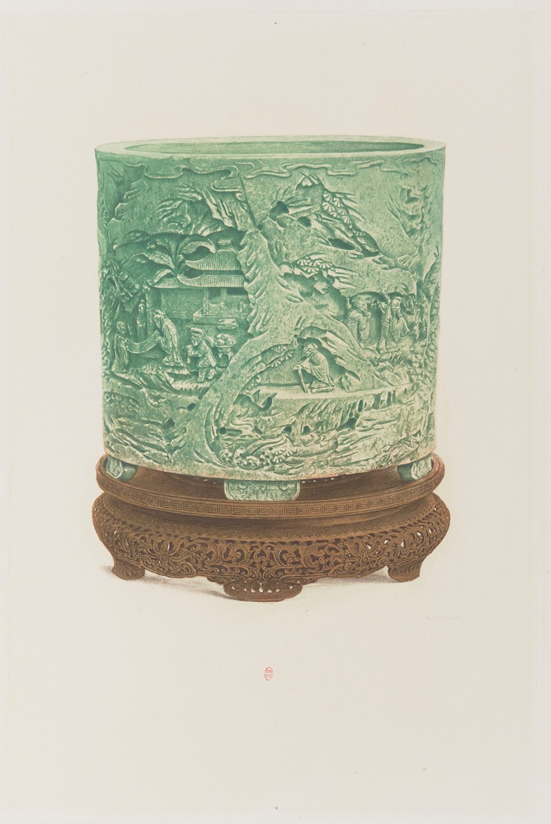 Vase en jade by Анри-Шарль Герар, 1890 — digital art print download