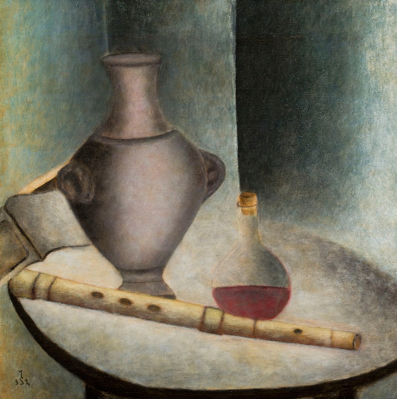 Vase and flute by Ян Спыхальский, 1932 — digital art print download