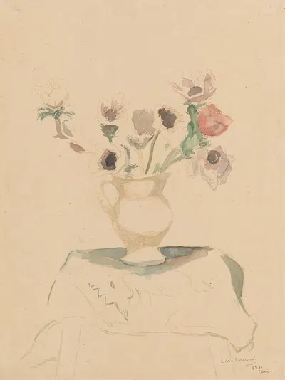Flowers in a jug by Зигмунт Валишевский, 1928 — digital art print download