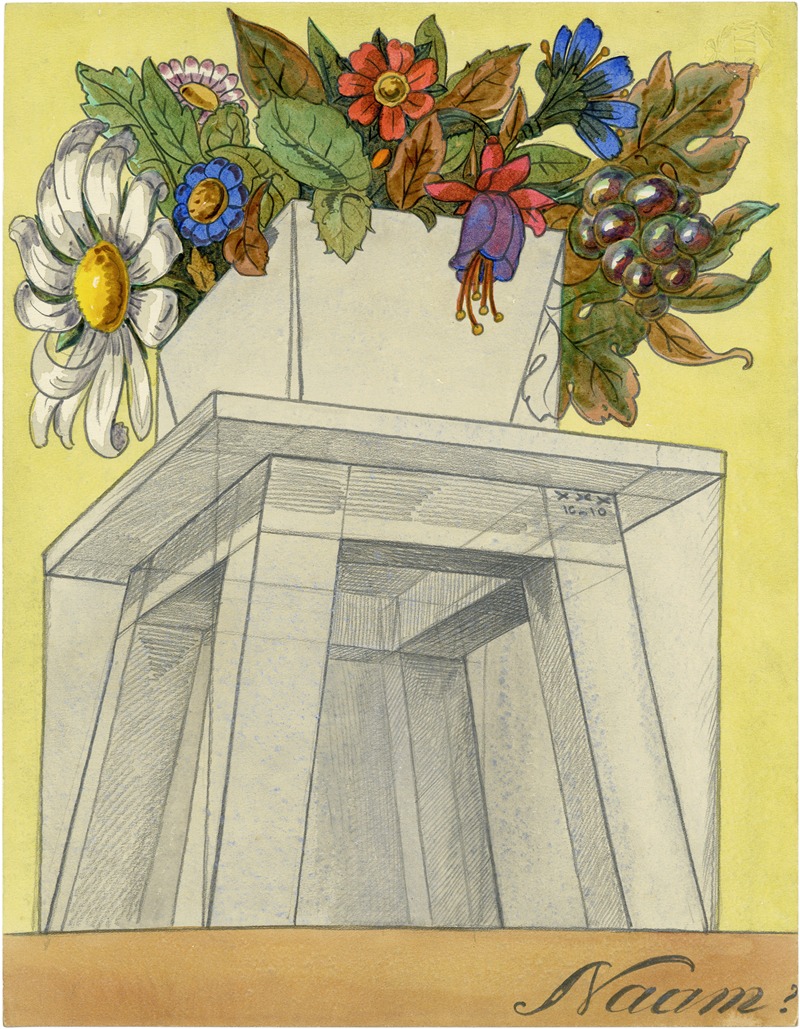 Stoel met Vaas en Bloemen — Alfred Ost