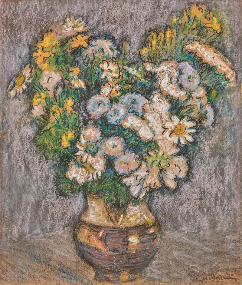 Un Bouquet de Fleurs by Арман Гийомэн, 1890 — digital art print download
